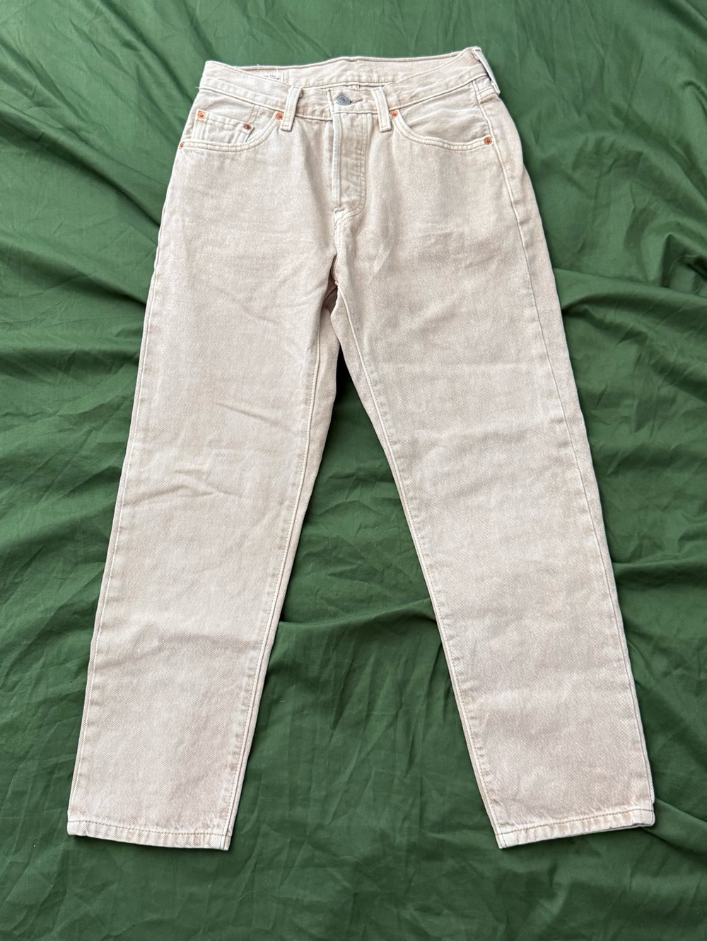 Levi's 501 Premium Straight-Leg Women's Jeans in Light Beige